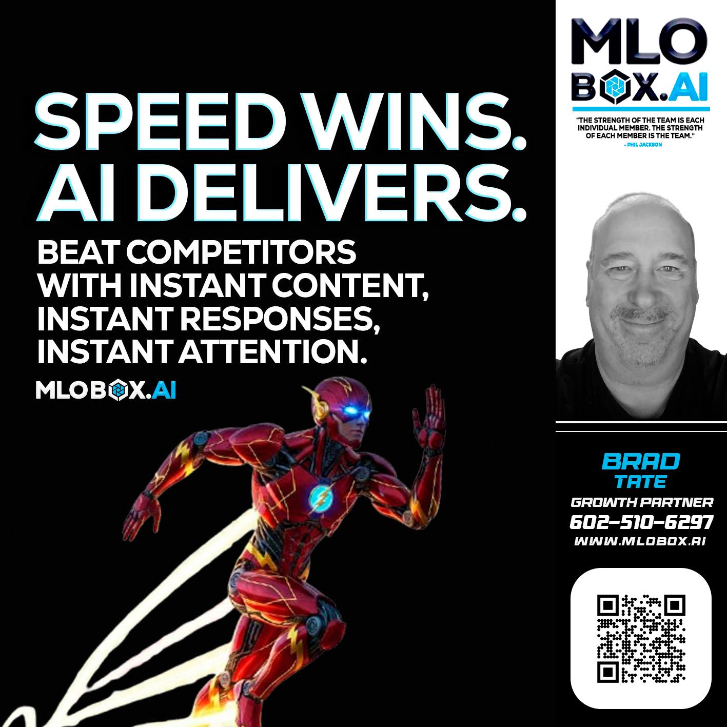 SPEED WINS - Brad Tate -Loan Officer