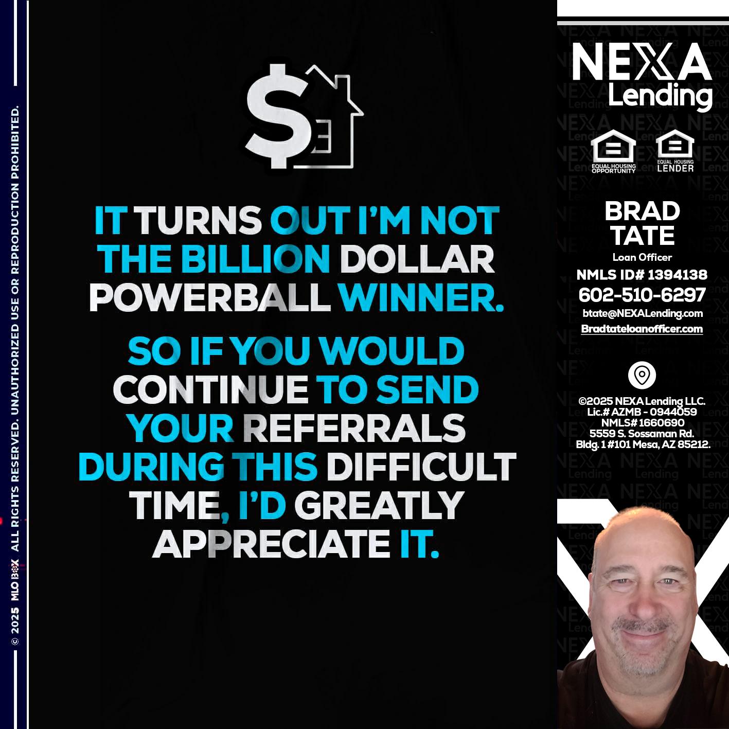 IT TURNS - Brad Tate -Loan Officer