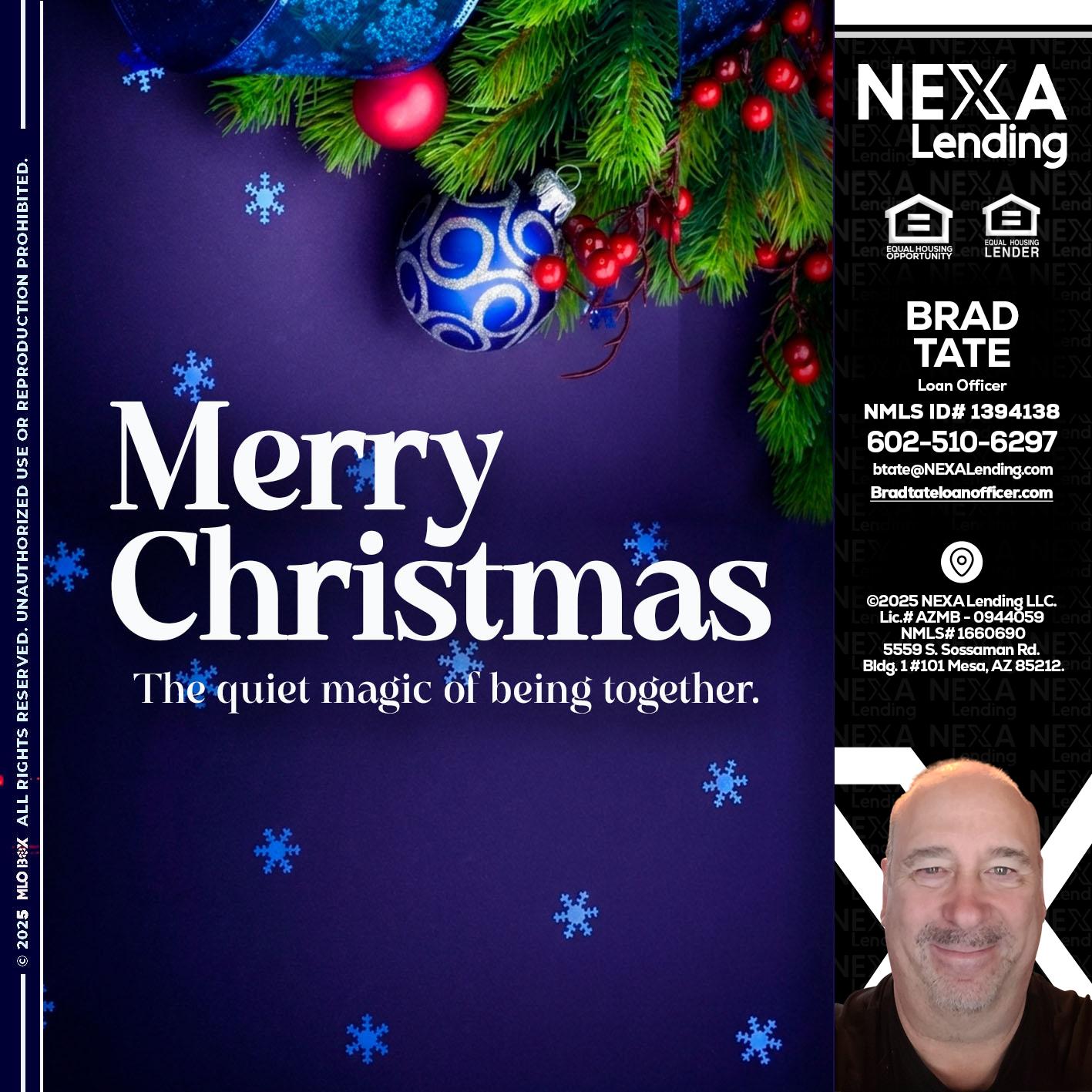 merry christmas - Brad Tate -Loan Officer