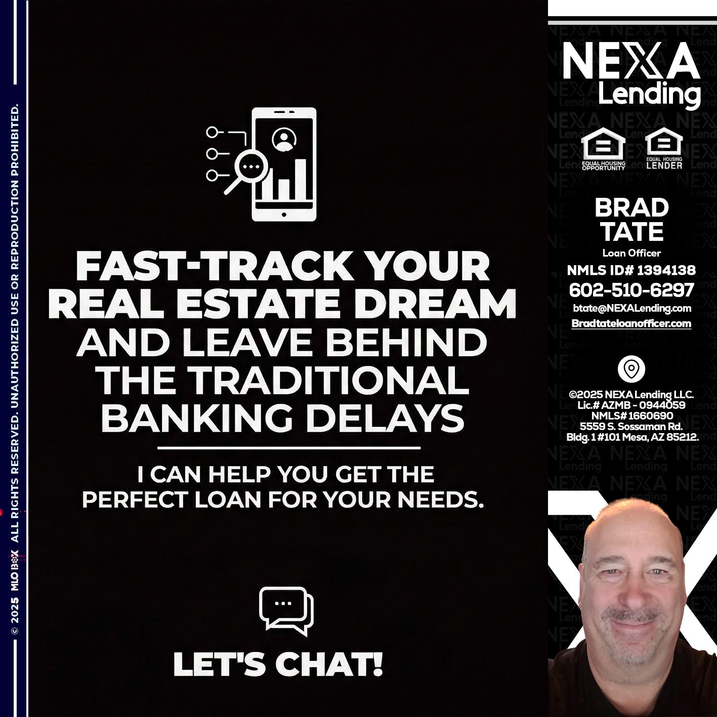 FAST TRACK - Brad Tate -Loan Officer
