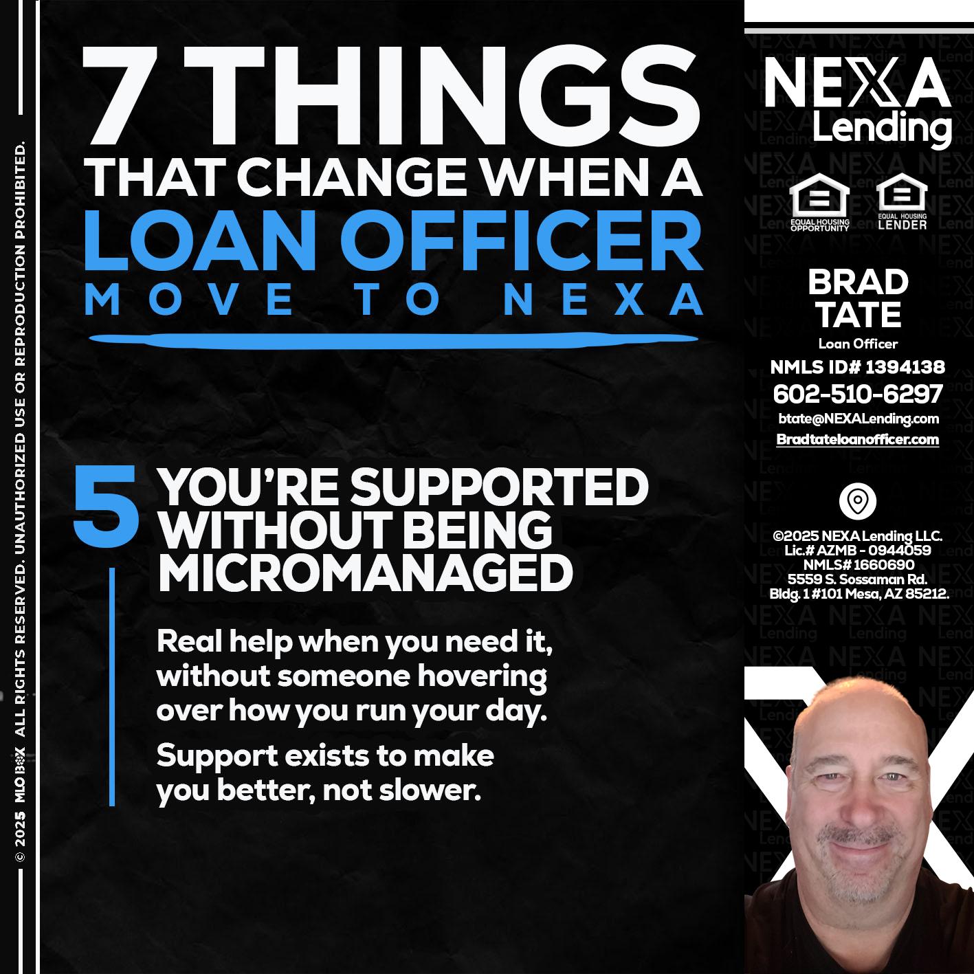 7 THINGS (5) - Brad Tate -Loan Officer