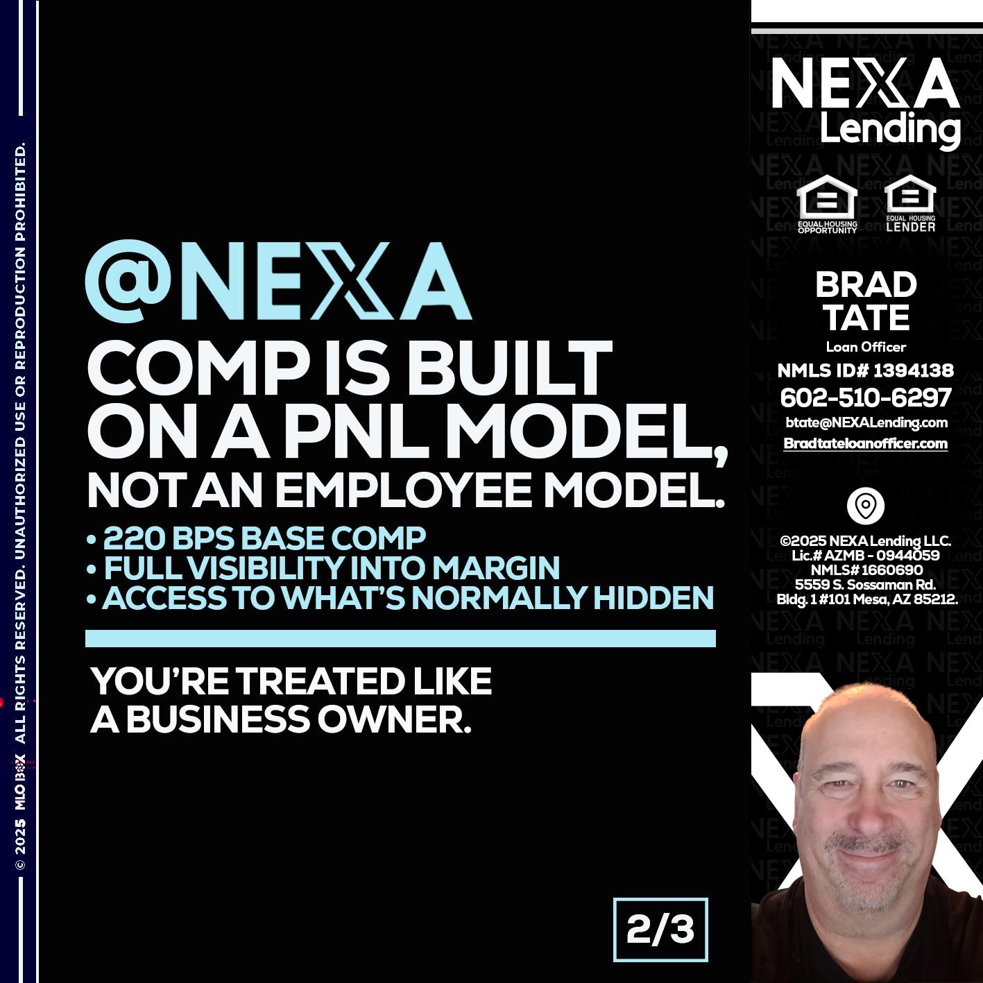 2 OF 3 - Brad Tate -Loan Officer