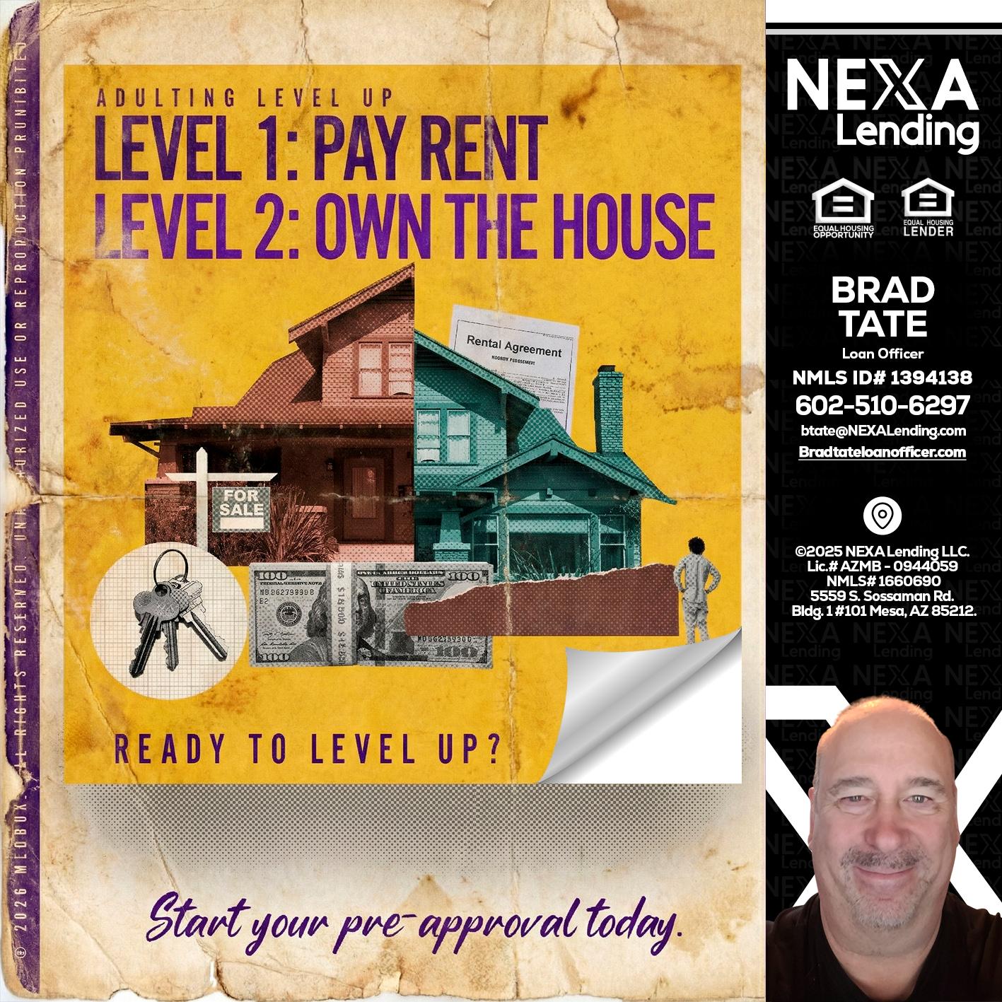 LEVEL 1 - Brad Tate -Loan Officer