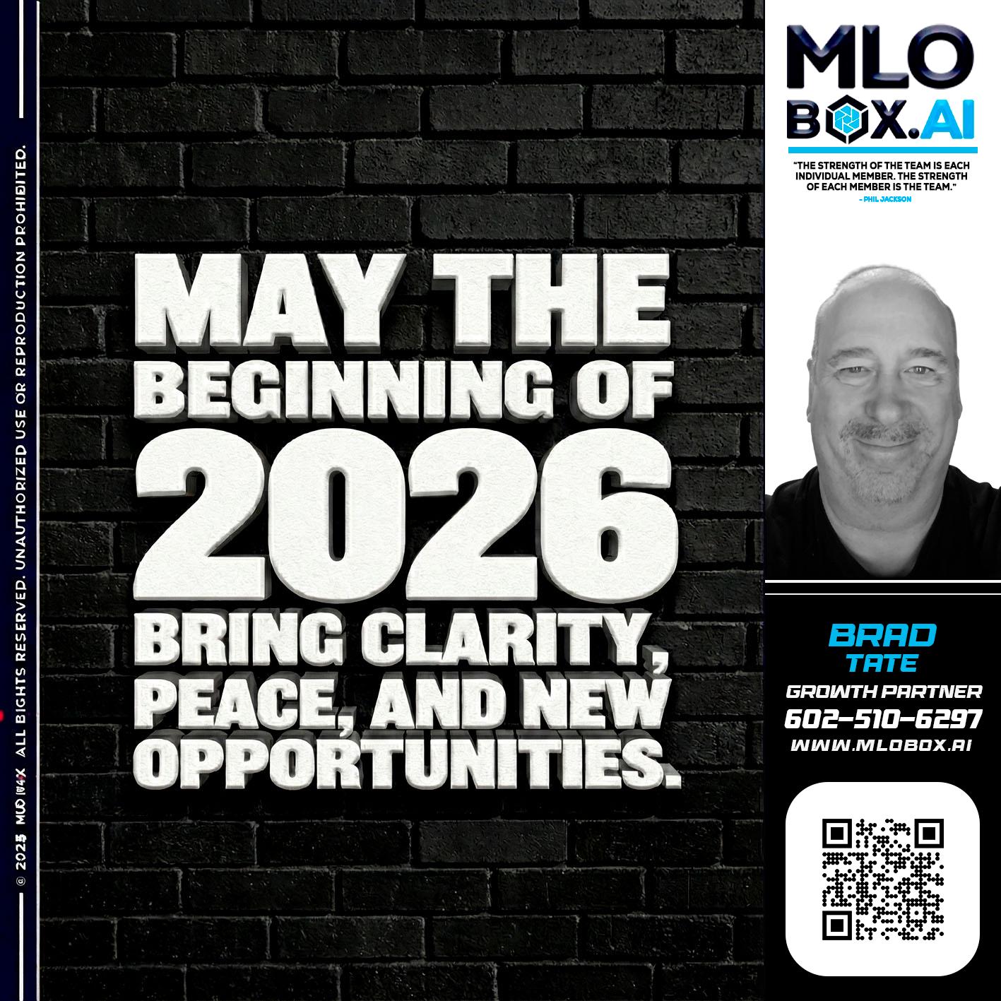 MAY THE 2026 - Brad Tate -Loan Officer