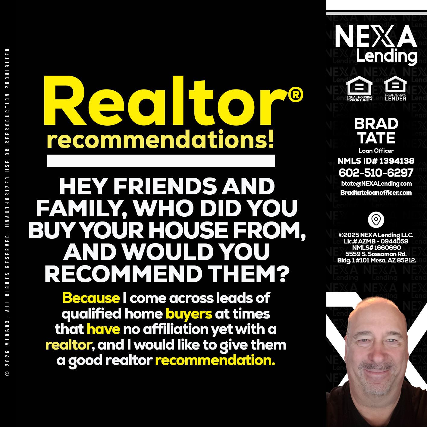 REALTOR - Brad Tate -Loan Officer