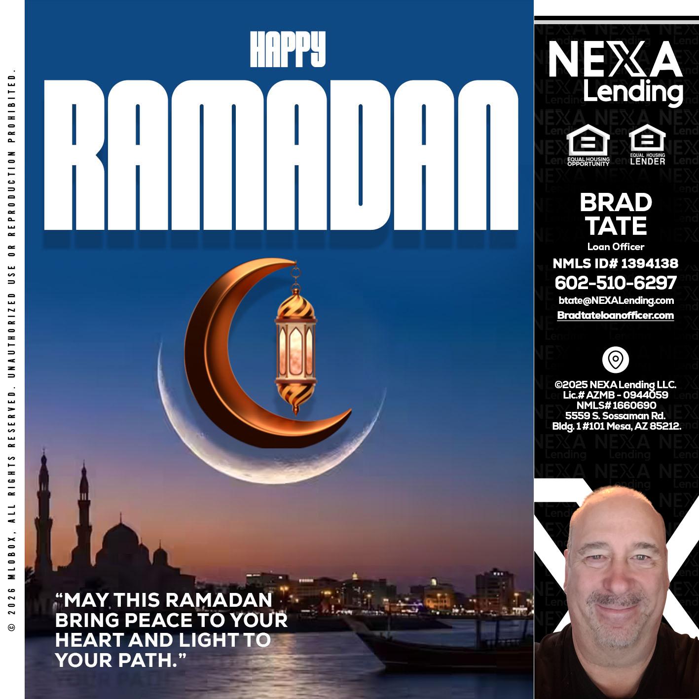 RAMADAN - Brad Tate -Loan Officer