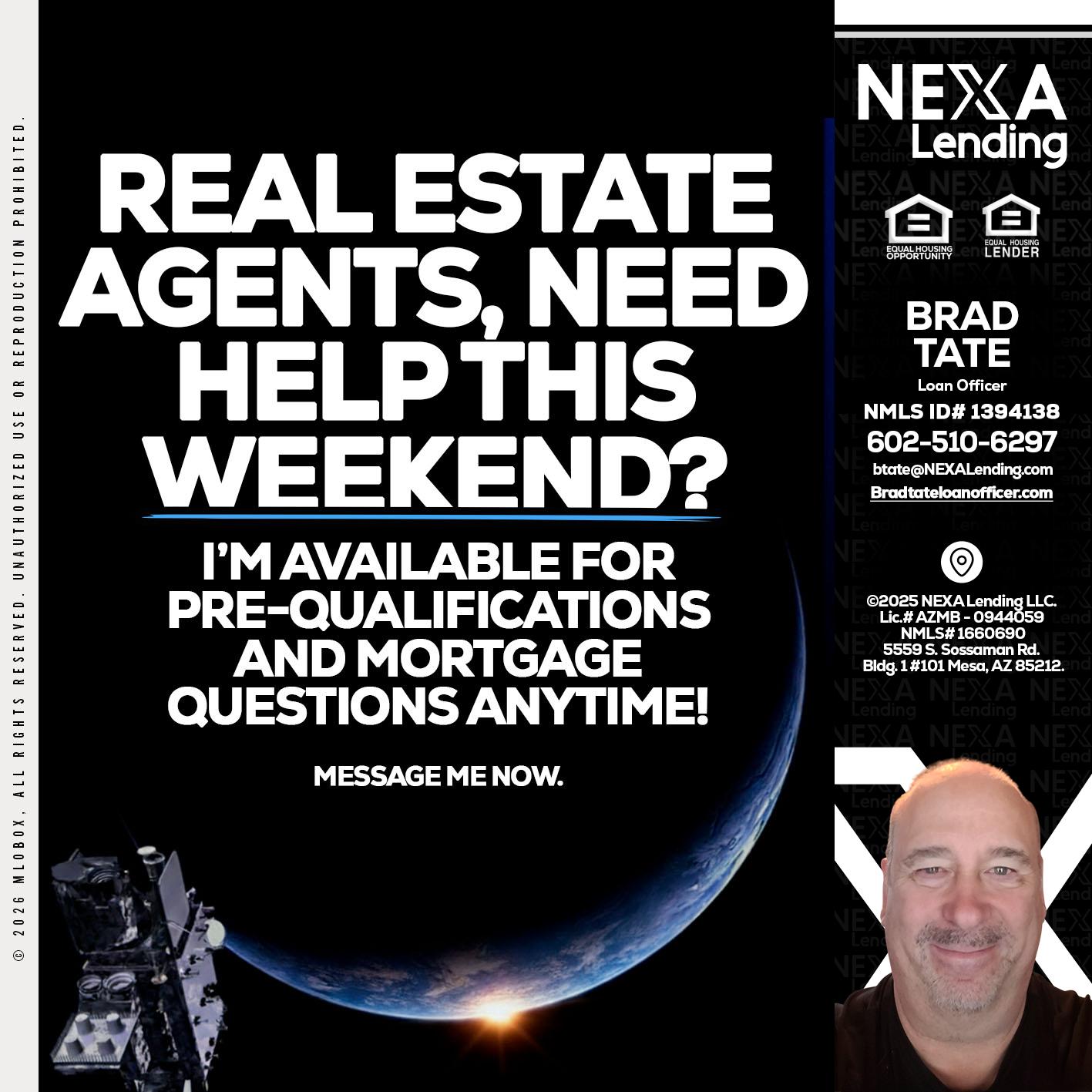 REAL ESTATE AGENTS - Brad Tate -Loan Officer