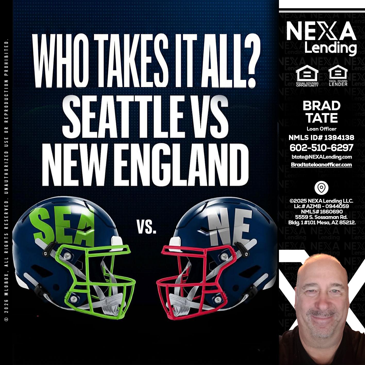 WHO TAKE IT ALL? - Brad Tate -Loan Officer