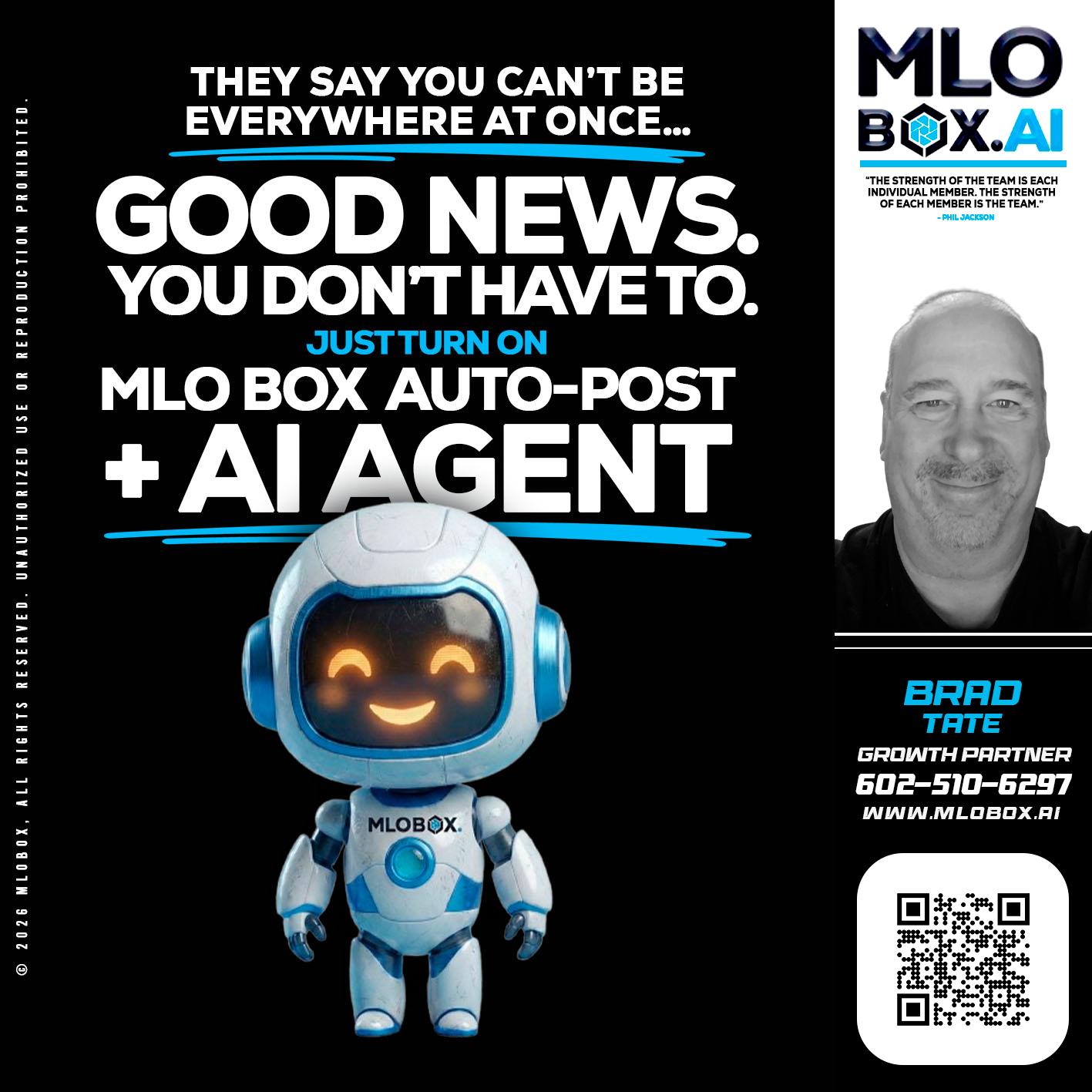 GOOD NEWS - Brad Tate -Loan Officer