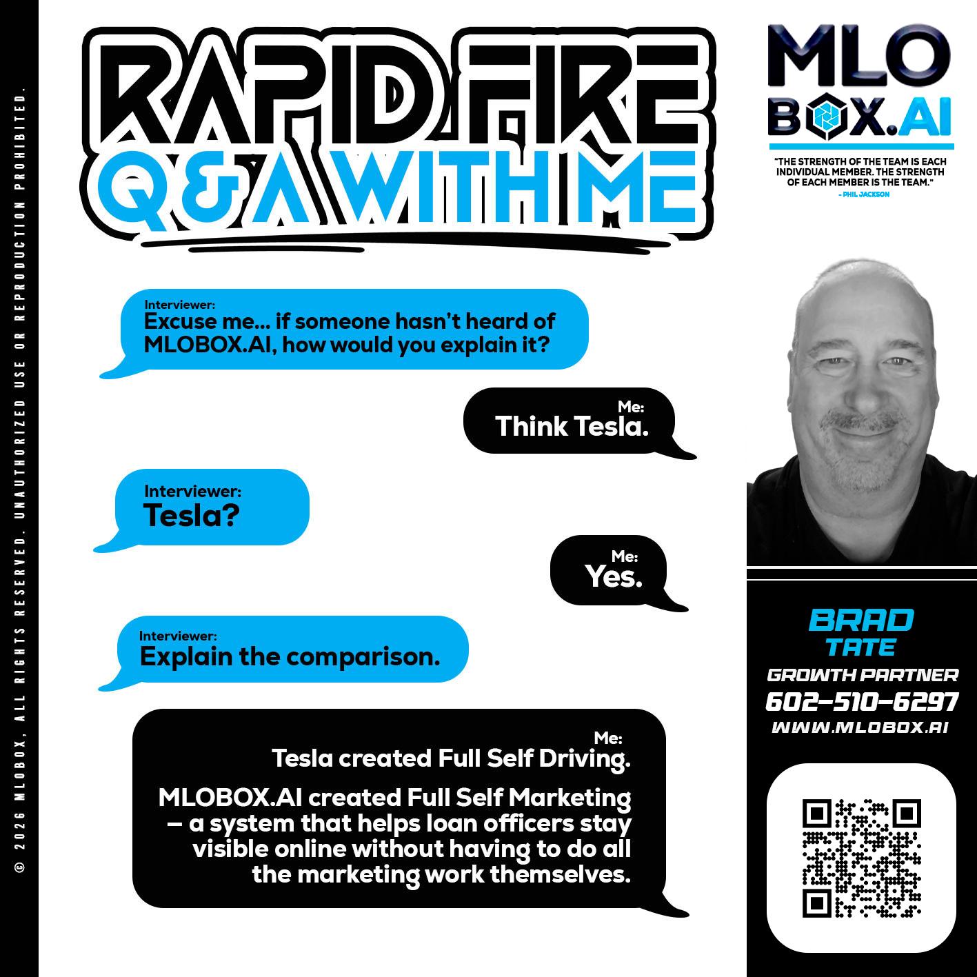 RAPID FIRE Q&A - Brad Tate -Loan Officer