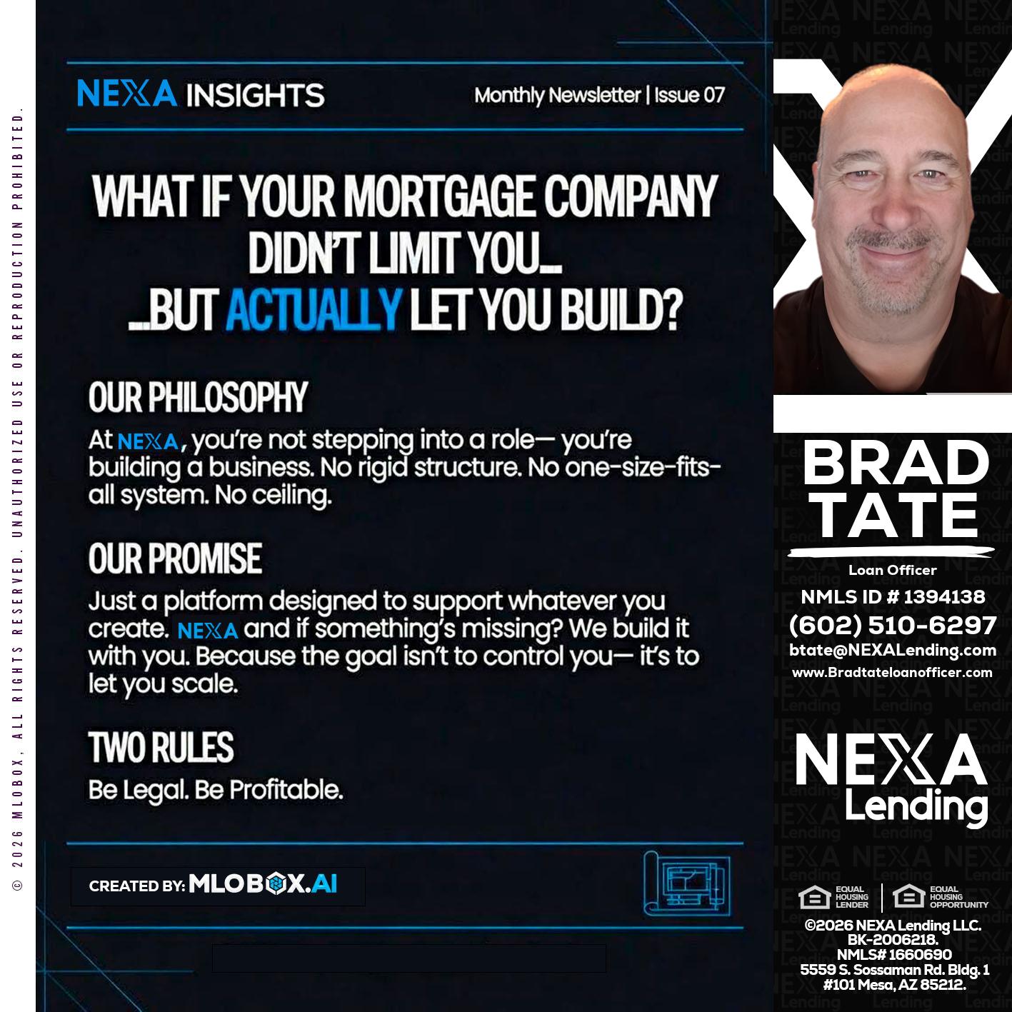 NEXA INSIGHTS - Brad Tate -Loan Officer