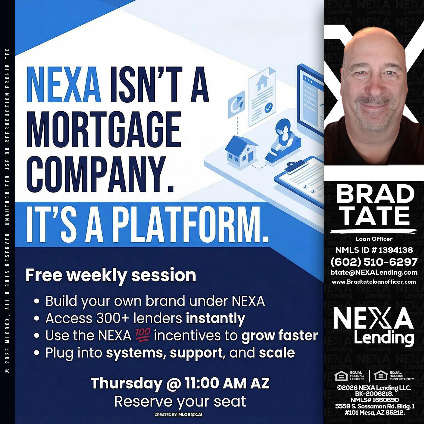 NEXA ISNT - Brad Tate -Loan Officer