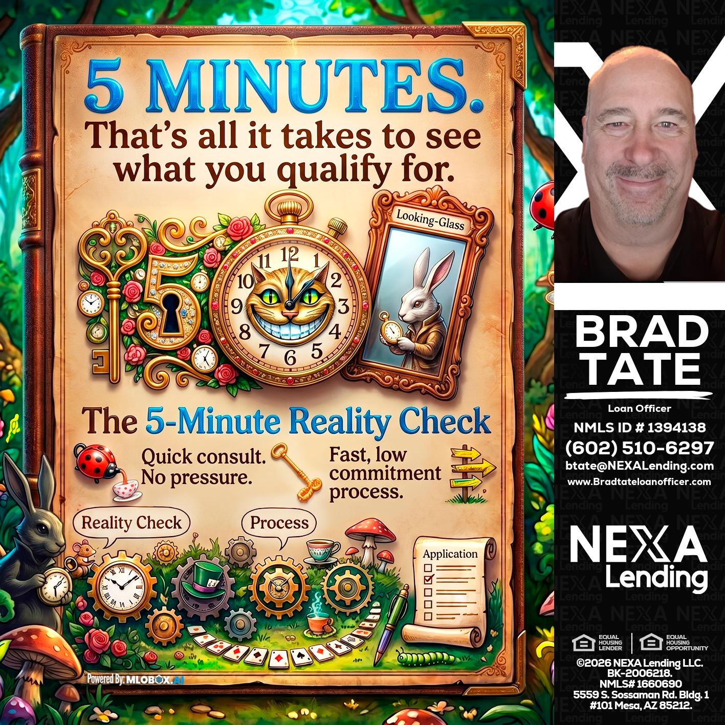 Reality Check! - Brad Tate -Loan Officer