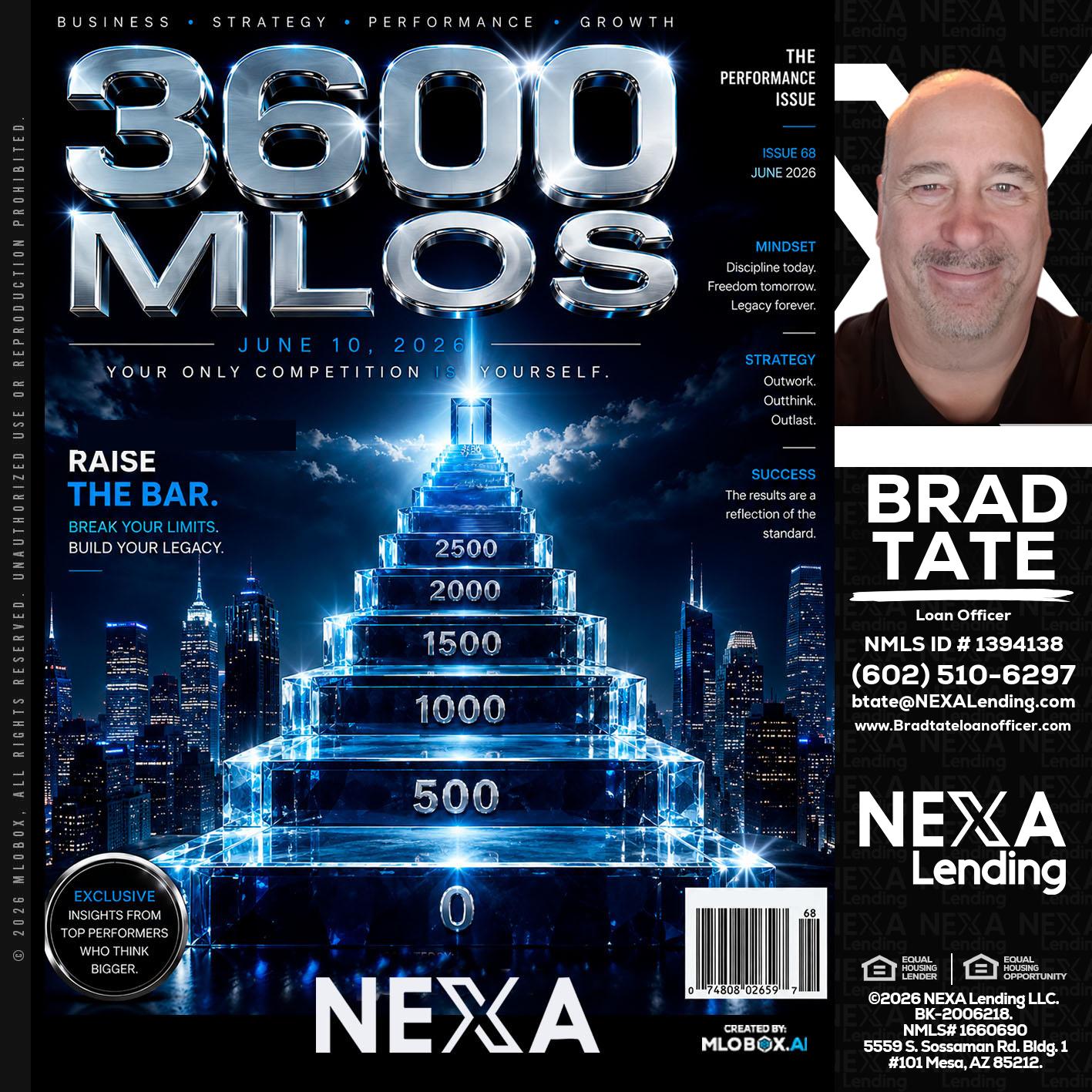 3600 MLOs - Brad Tate -Loan Officer