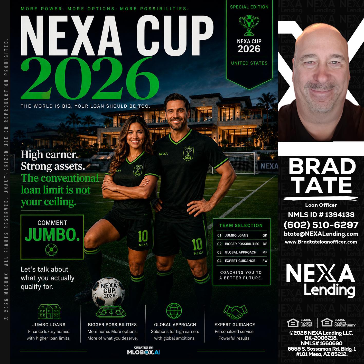 NEXA CUP 2026 - Brad Tate -Loan Officer