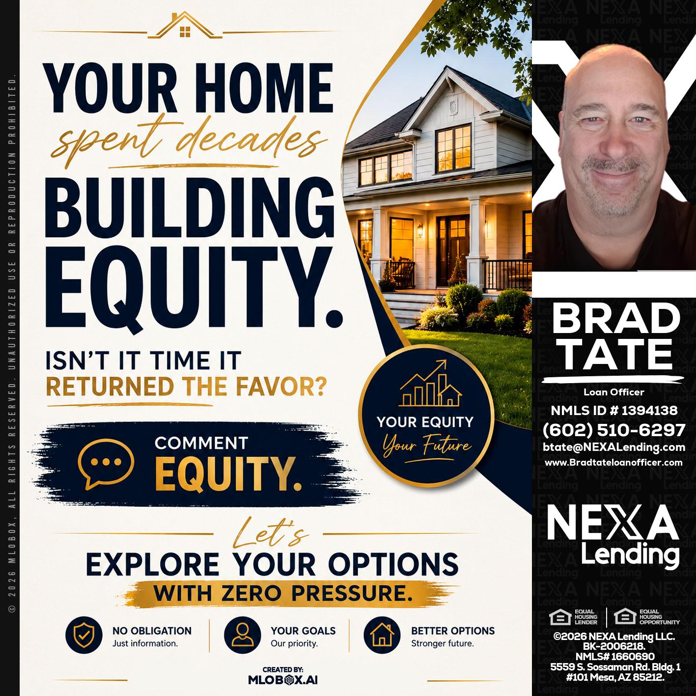 building equity - Brad Tate -Loan Officer