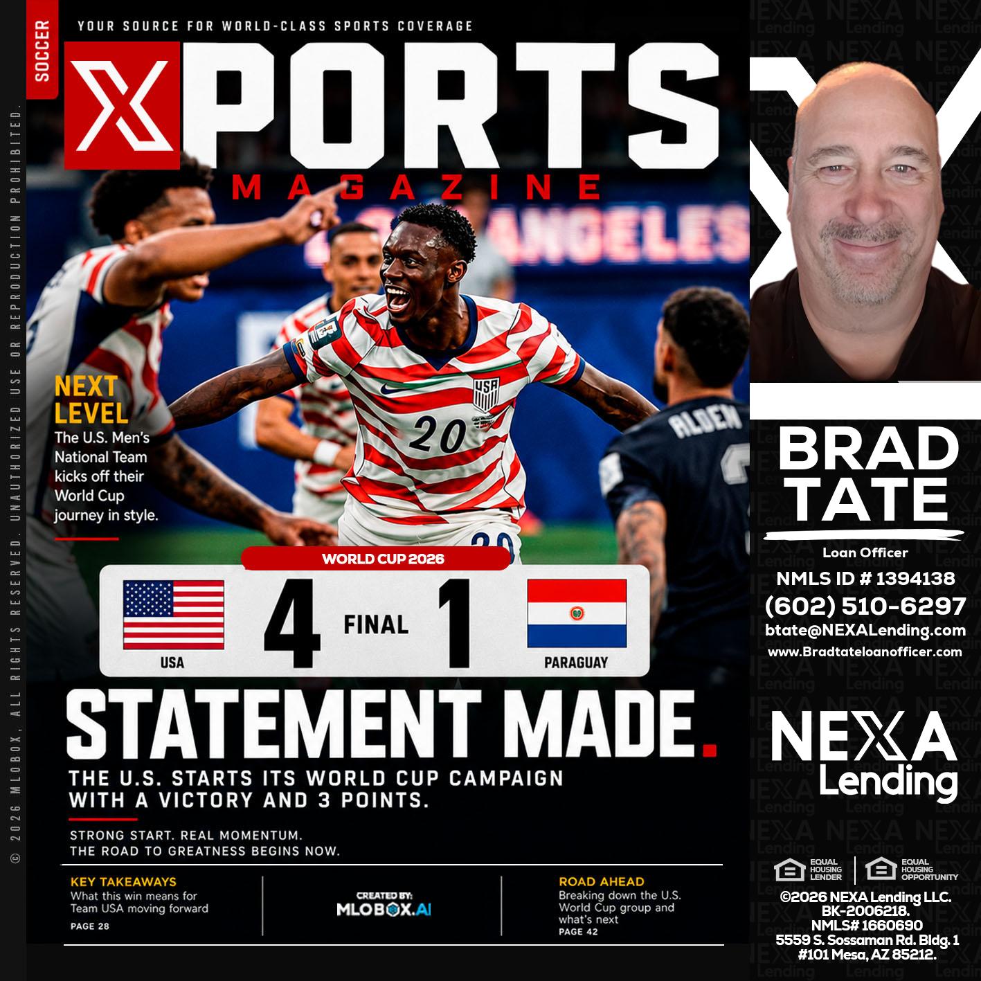 XPORTS - Brad Tate -Loan Officer