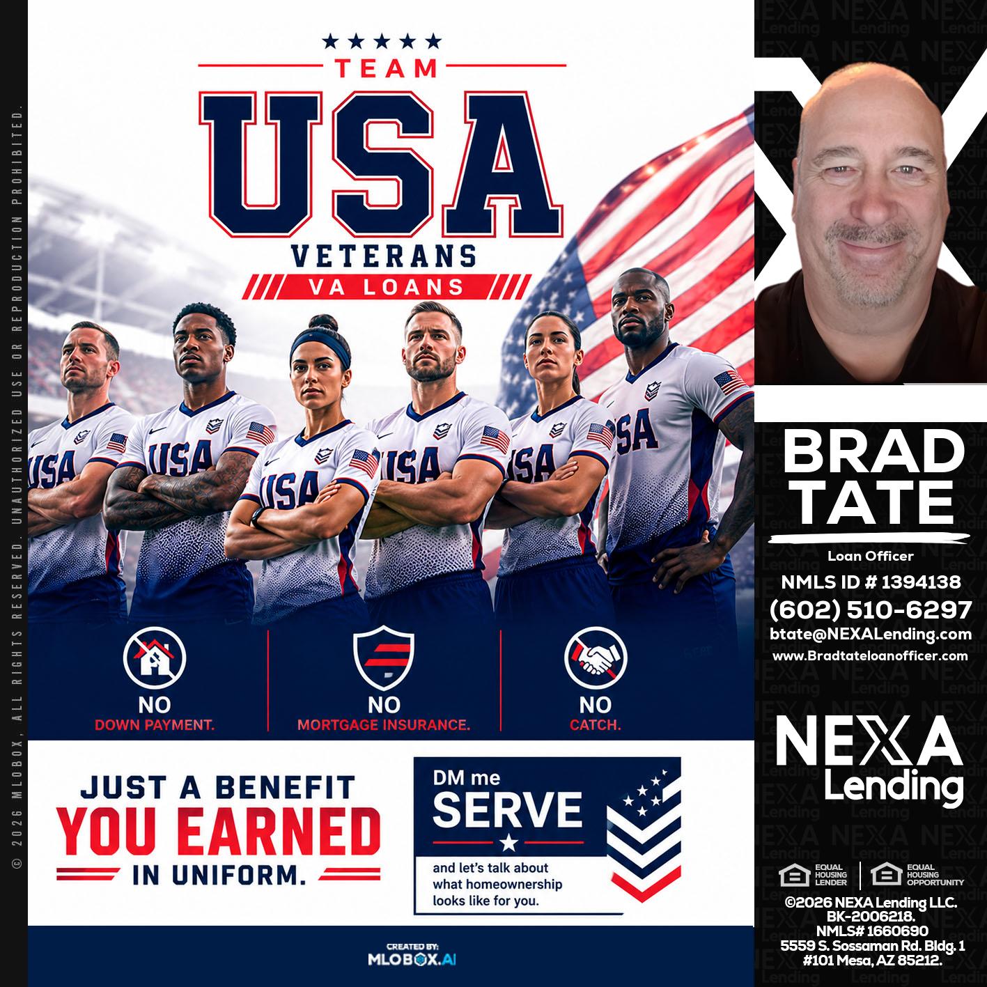 USA TEAM - Brad Tate -Loan Officer