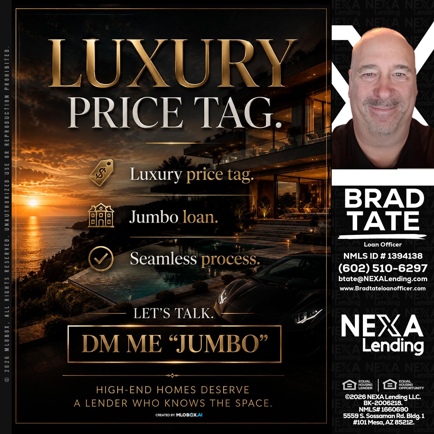 LUXURY PRICE - Brad Tate -Loan Officer