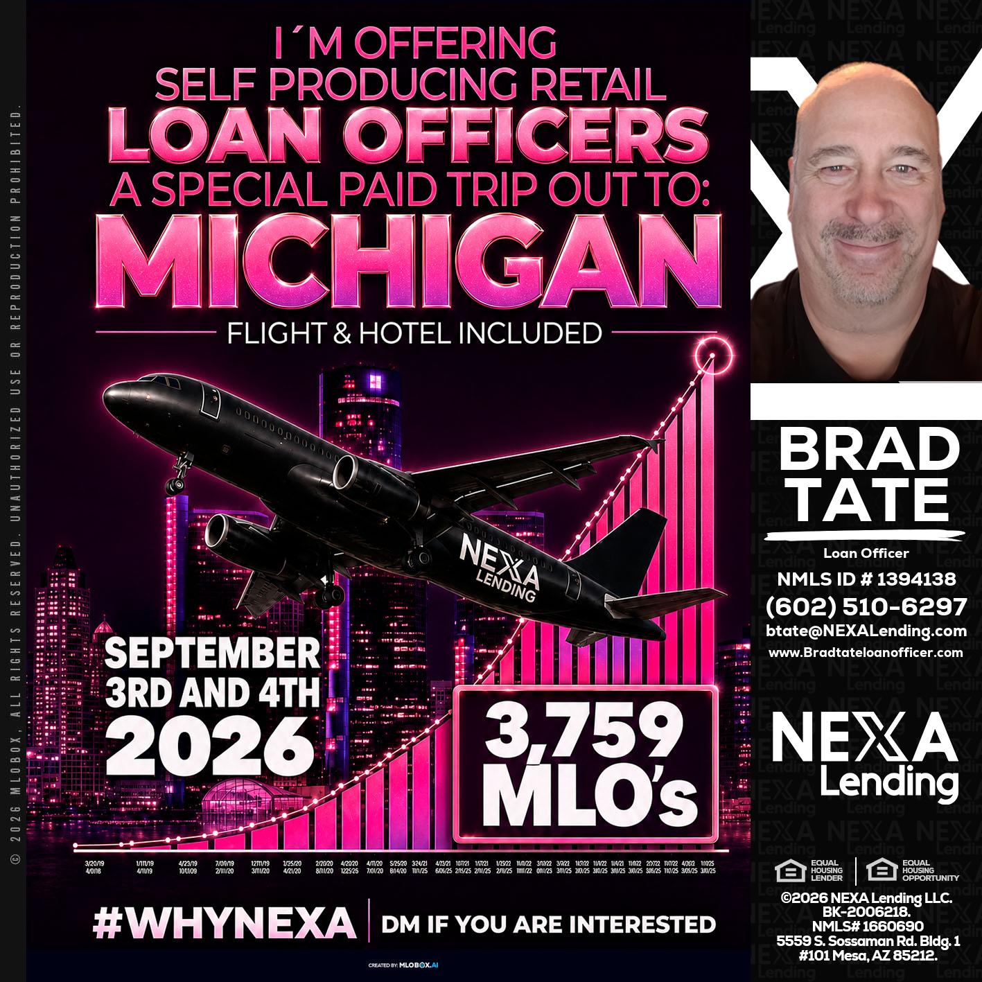 MICHIGAN TRIP - Brad Tate -Loan Officer