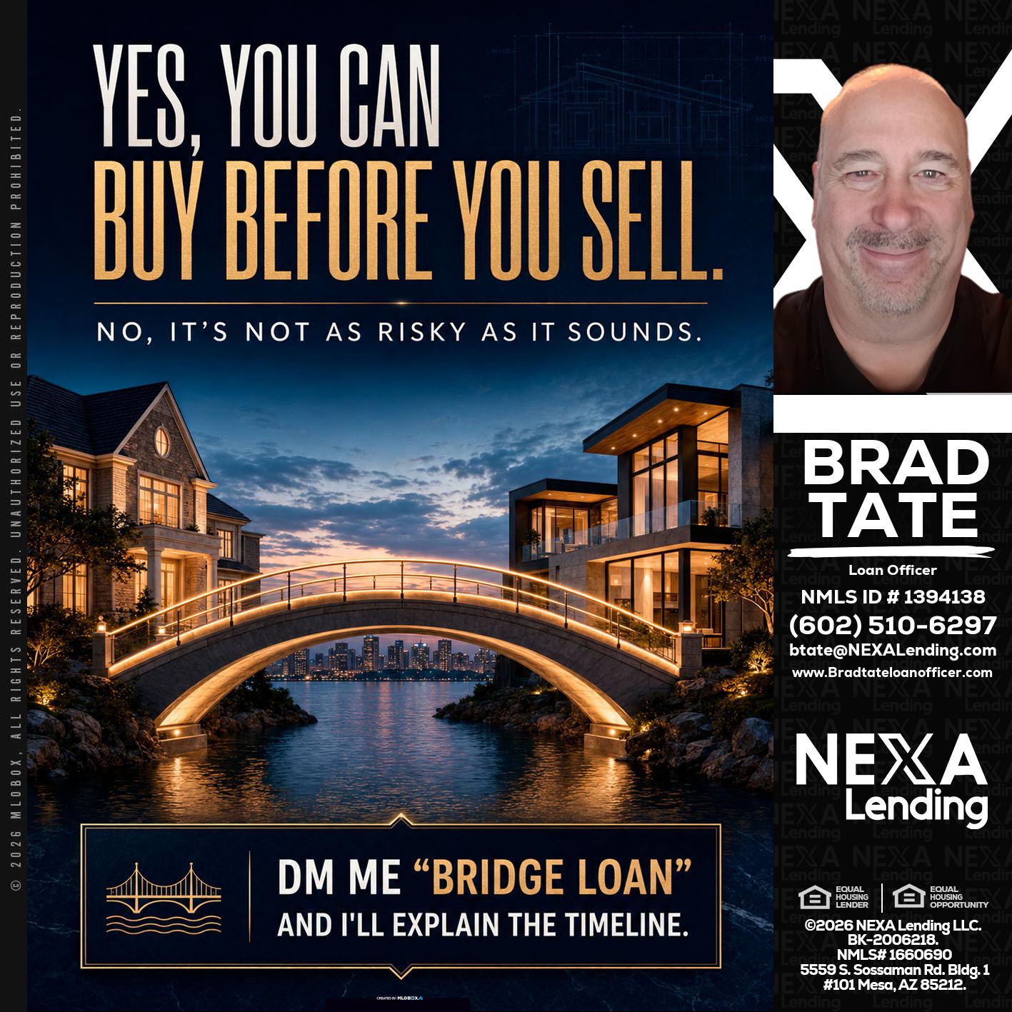 YES, YOU CAN - Brad Tate -Loan Officer