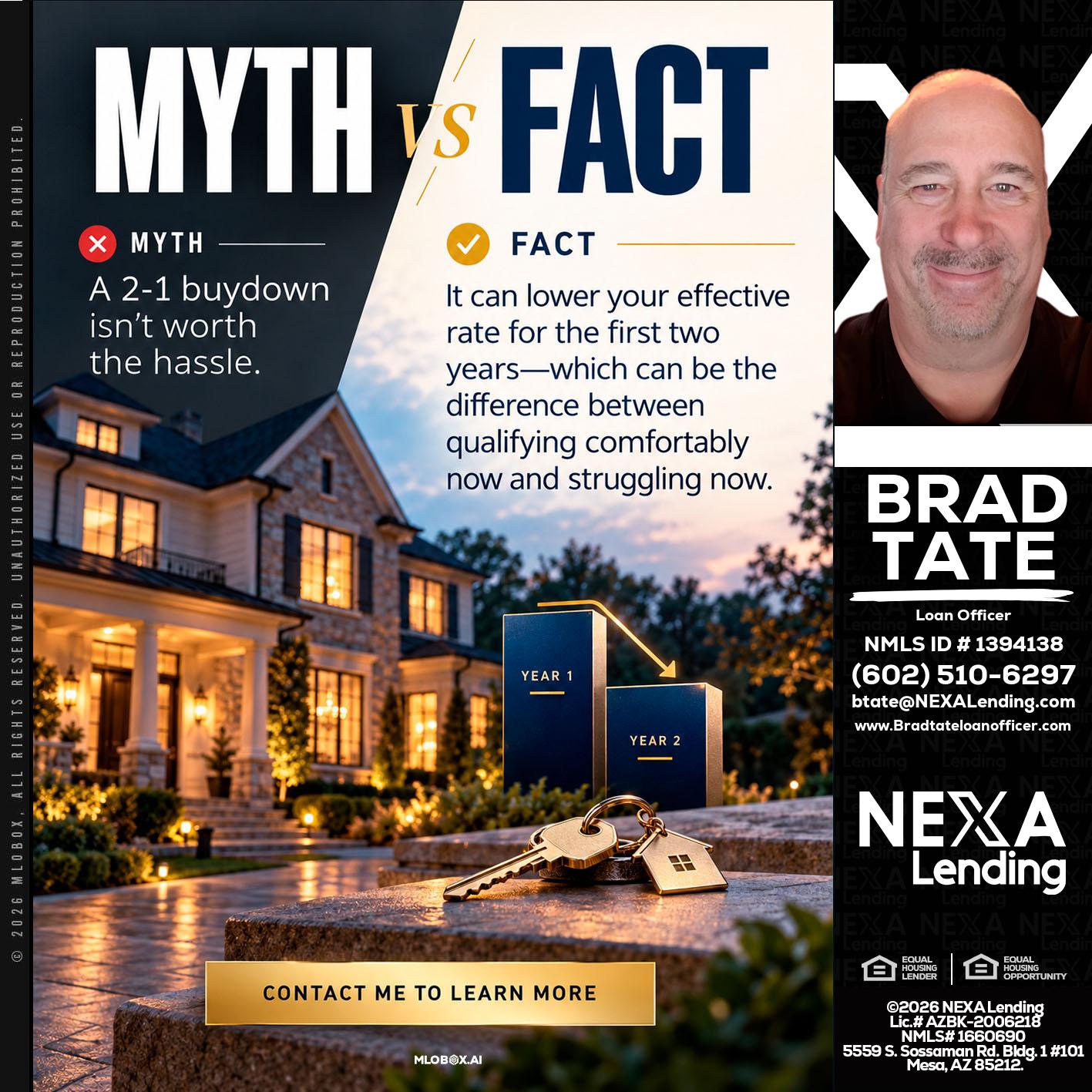 MYTH VS FACT - Brad Tate -Loan Officer