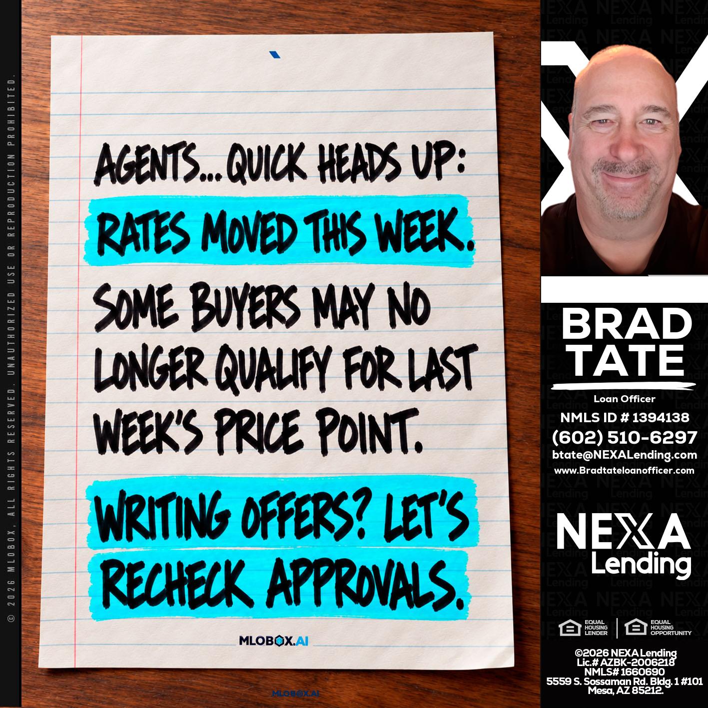 AGENTS - Brad Tate -Loan Officer